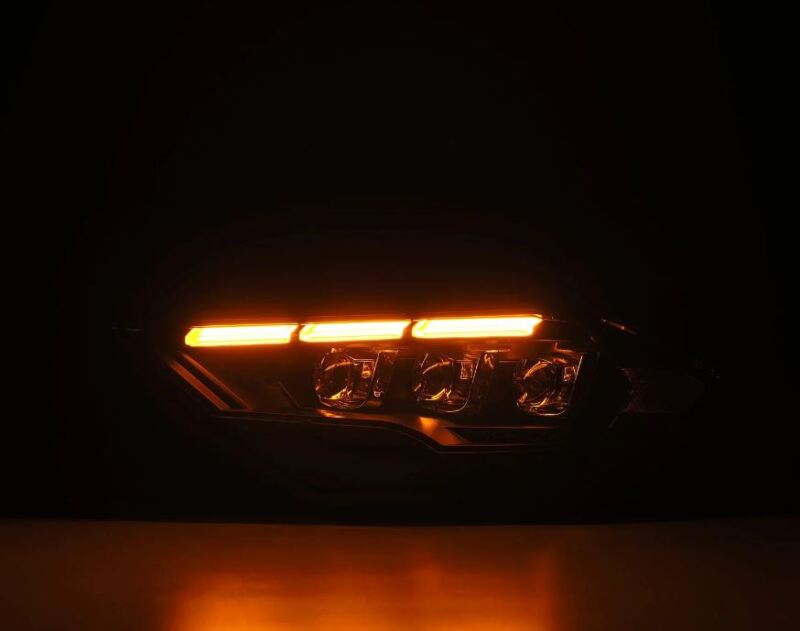 AlphaRex 880264 18-20 fits Ford Mustang NOVA LED Proj Headlights Black w/Acti