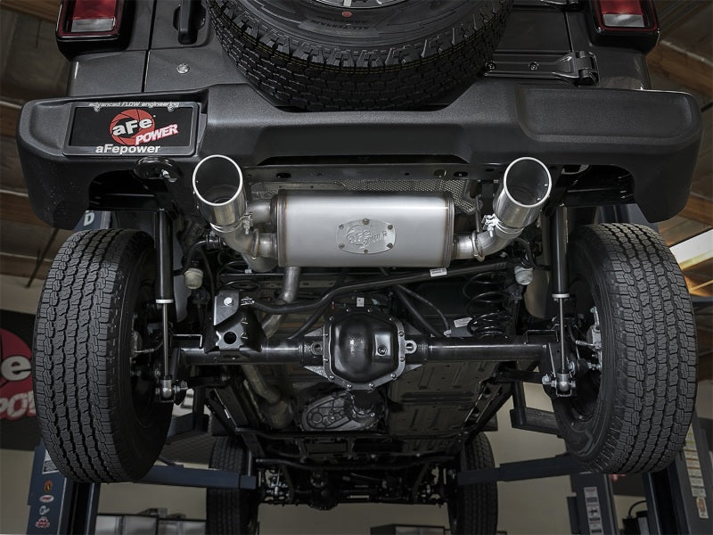 AFE 49-48066-P Series 2.5in 409 SS Cat-Back Exhaust w/ Polished Tips 2018+ fits