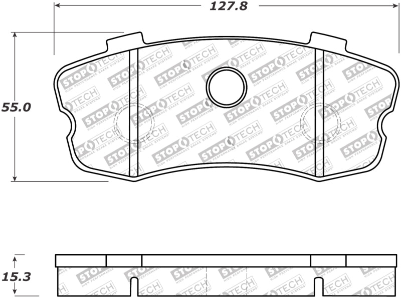 Stoptech 309.11851 Performance 06-09 fits Chevy Corvette Z06 Rear Brake Pads