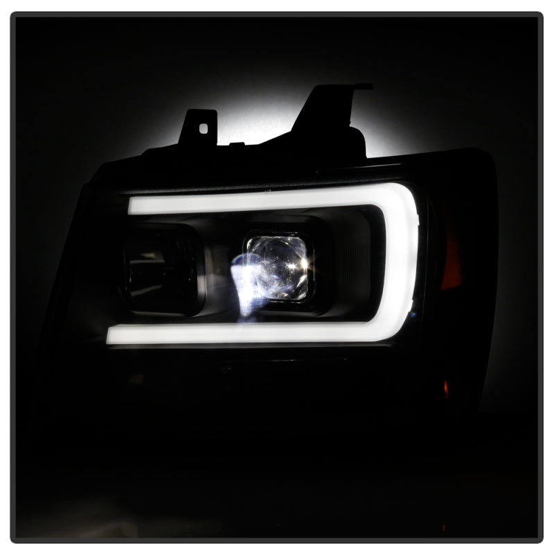 Spyder 5087515 fits Chevy 07-14 Suburban 1500/2500 Tahoe 07-14 LED Headlights B