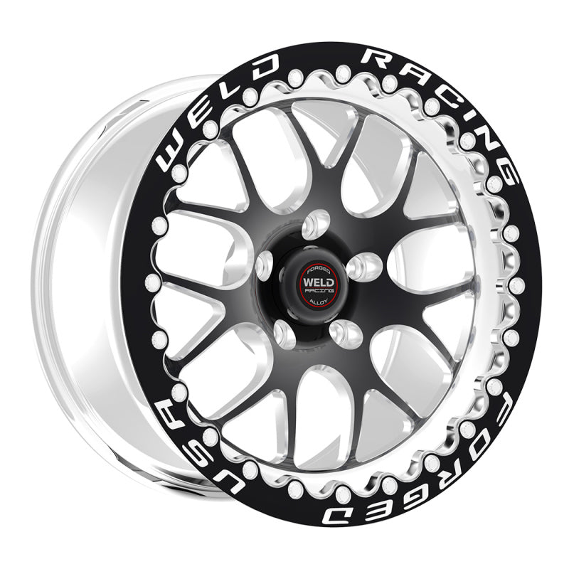 Weld  77MB509A55F S77 15x9.33 / 5x4.5 BP / 5.5in. BS Black Wheel (Medium Pad) -