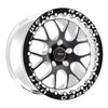 Weld  77MB511W65F S77 15x11 RT-S 5X115 6.5BS Black 3.18 ID Medium Pad SBL M/T BL