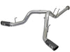 AFE 49-43092-B Bore-HD 4in 409 Stainless Steel DPF-Back Exhaust w/Black Tip 201