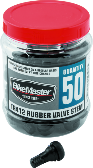 BikeMaster 151411 BikeMaster Valve Stem TR412 Rubber Tub/51