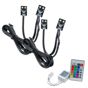 ORACLE Lighting 1454-504 Oracle 2021 fits Ford Bronco Sport RGB+W Headlight DRL + Halo - w/ Simple Controller