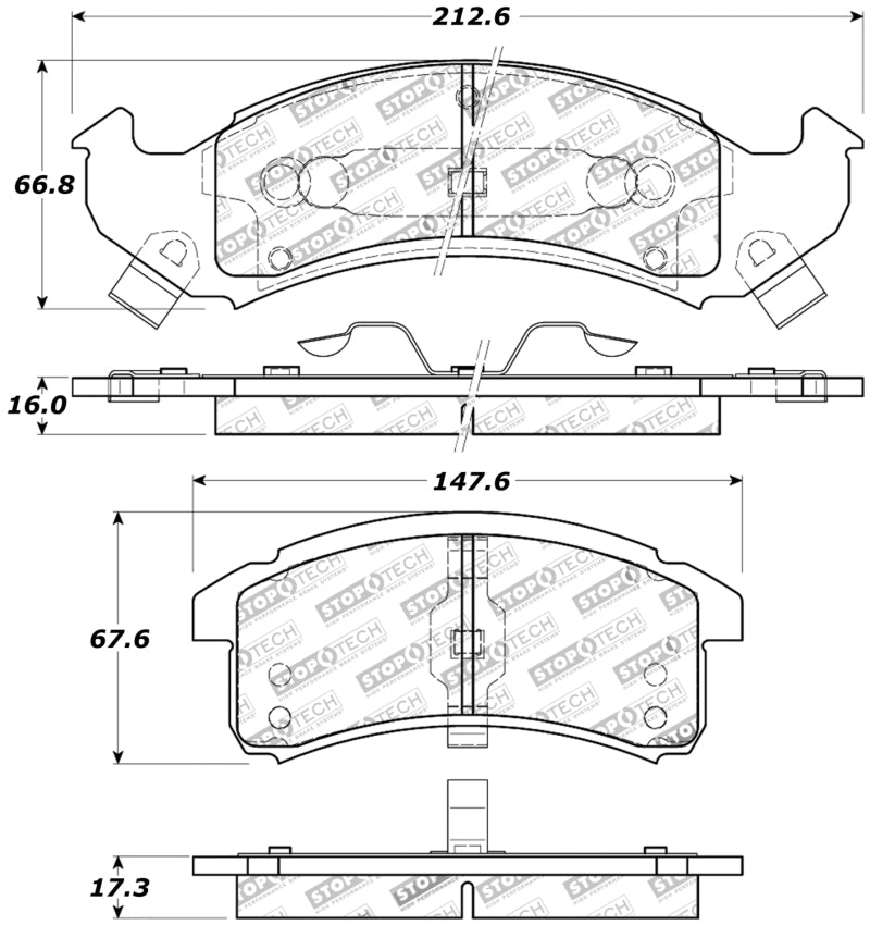 Stoptech 309.0623 Performance Brake Pads