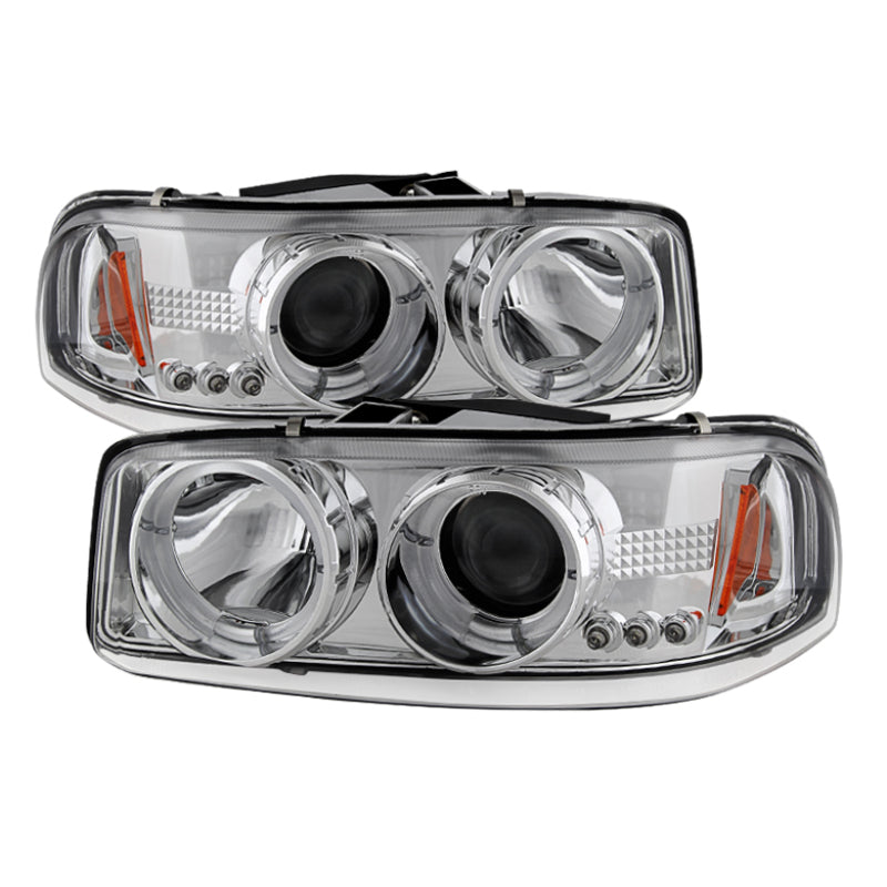Spyder 5009364 fits GMC 99-06 Sierra 1500/2500/3500 Projector Headlights LED Ha