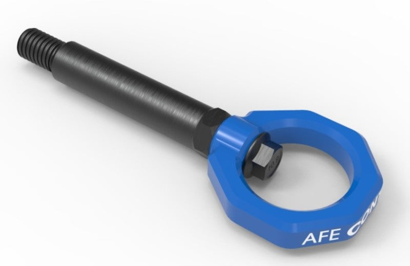 AFE 450-502002-L Control Rear Tow Hook Blue fits BMW F-Chassis 2/3/4/M