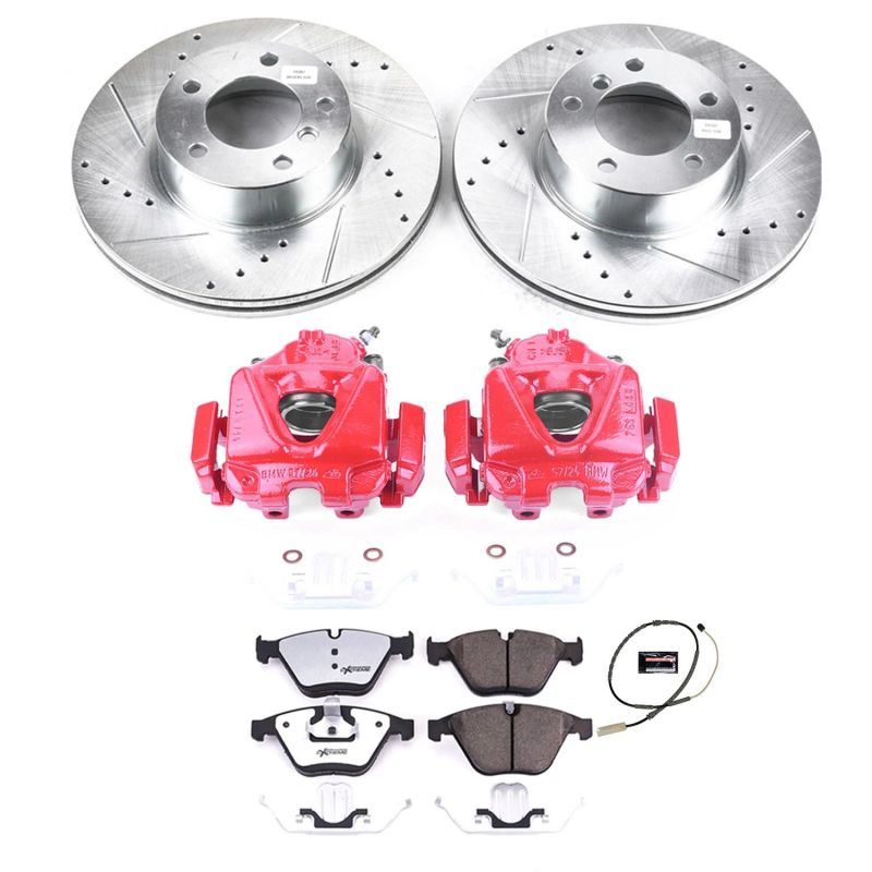 PowerStop KC7026 26 13 fits BMW X1 Front Z26 Street Warrior Brake Kit w/Calipers