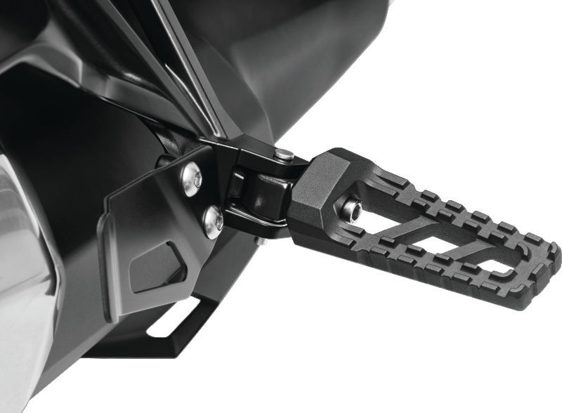 Kuryakyn 8938 Kuryakyn Footpeg Adpt Rear S Bk Af Twin