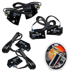 ORACLE Lighting 1448-330 Oracle 19-21 fits RAM 1500 Projector LED Headlight DRL Kit - RGBW+A w/ RF Controller