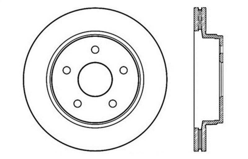 Stoptech 128.67053L Drilled Sport Brake Rotor