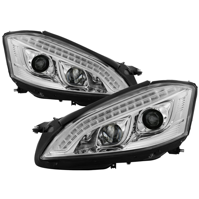 Spyder 5083906 fits Mercedes W221 S Class Headlights - HID Model Only - Chrome