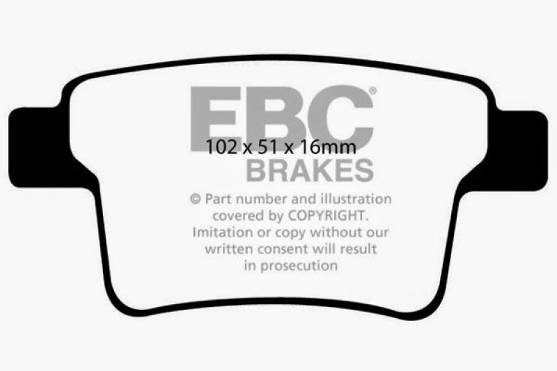 EBC DP21731 fits Ford 04-07 Five Hundred 3.0 Greenstuff Rear Brake Pads