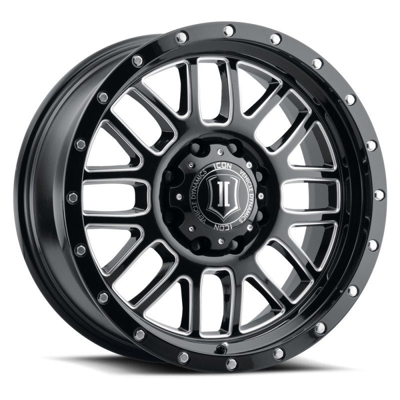 ICON 1220905556GBMW Alpha 20x9 5x150 16mm Offset 5.625in BS Gloss Black Milled Spokes Wheel