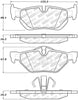 Stoptech 305.1267 Street Select Brake Pads - Front