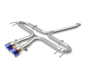 AFE 49-36625-L  2-1/2in 304 SS Axle-Back Exhaust w/Blue Flame Tips 17-20 fits H