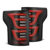 AlphaRex 652050 15-20 fits Ford F-150 Luxx LED Tail Lights (Pair) Black/Red (