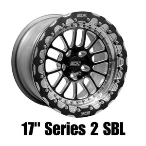 Belak Wheels 17105475S28BS-NBL Belak 17x10.5 / 6.5in BS / 5x4.75 BP / HIGH Pad / Series 2 Wheel - Non-Beadlock