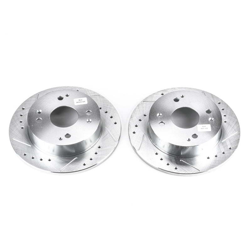 PowerStop JBR526XPR fits Acura CL Rear Evolution Drilled & Slotted Rotors - Pair