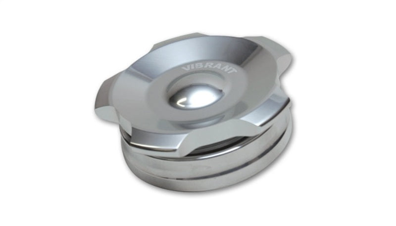 Vibrant 11294  OD Aluminum Weld Bungs w/ Polished Aluminum Threaded Cap (incl.
