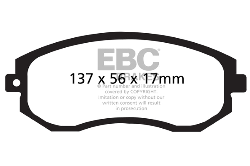 EBC DP21884 12+ fits Scion FR-S 2 Greenstuff Front Brake Pads