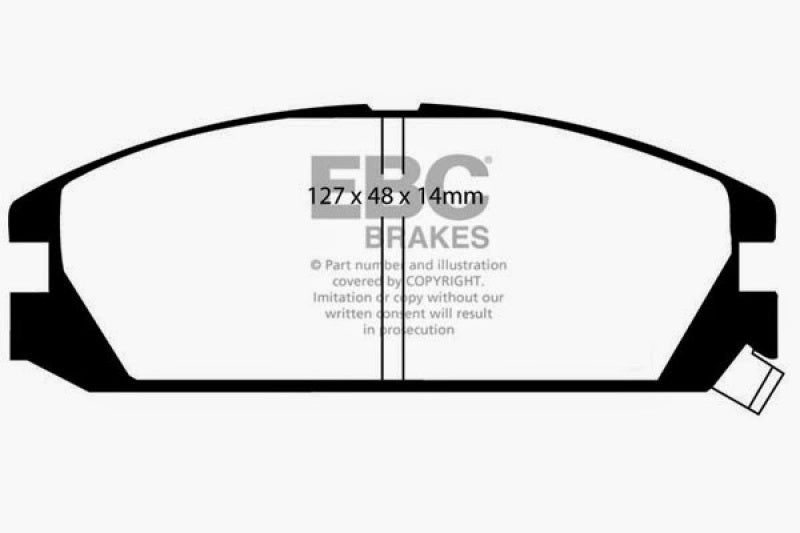 EBC DP2623 fits Acura 86-89 Integra 1.6 Greenstuff Front Brake Pads