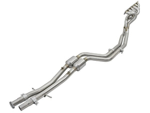 AFE 48-36316-YC d Steel Long Tube Headers w/ Mid Pipes (Catted) 96-99 fits BMW