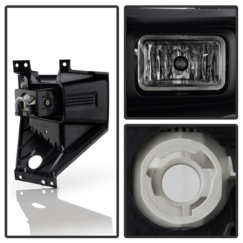 Spyder 17-19 Ford F2540/F350 SD OEM Style LED Fog Lights w/Switch - Clear (FL-FF25017-C)