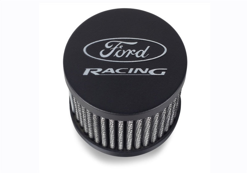 fits Ford 302-234 Racing Black Crinkle Unshielded Breather w/Ford Racing Logo