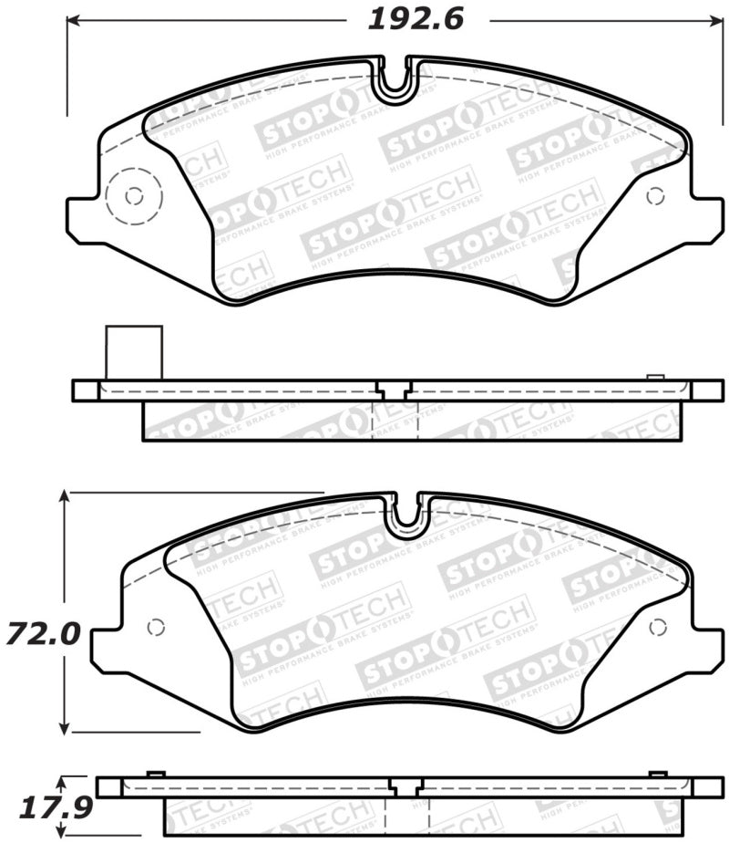Stoptech 308.1479 Street Brake Pads - Rear