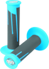 ProTaper 21685 Full Diamond Clamp-On Grips - Neon Blue/Dark Gray