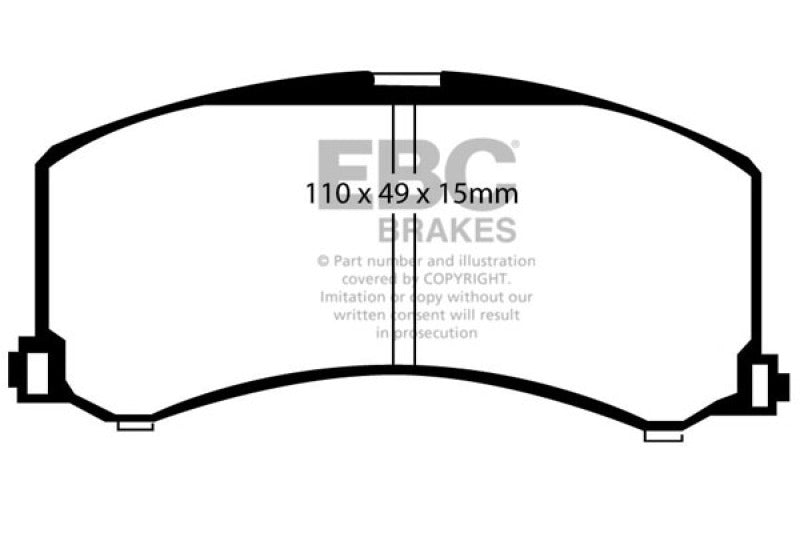 EBC DP21041 fits Suzuki 95-02 Esteem Greenstuff Front Brake Pads