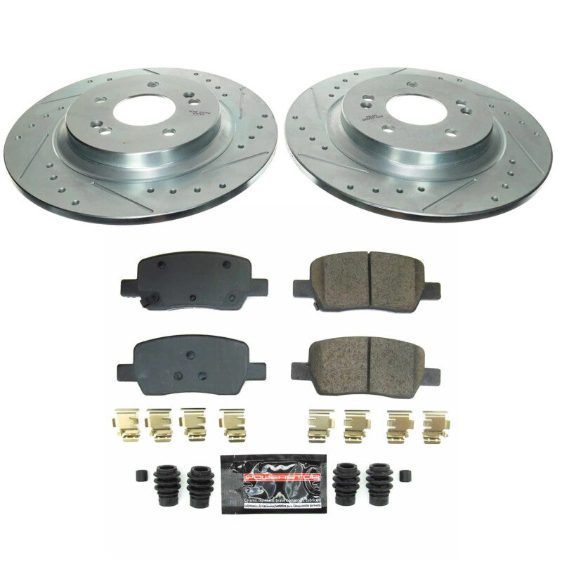 Power Stop K8715 21-23 fits Hyundai Santa Fe Rear Z23 Evolution Brake Kit