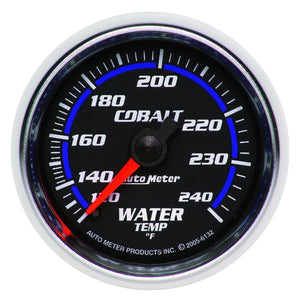AutoMeter 6132 Autometer Cobalt 52mm 120-240 Deg F Mechanical Water Temperature Gauge