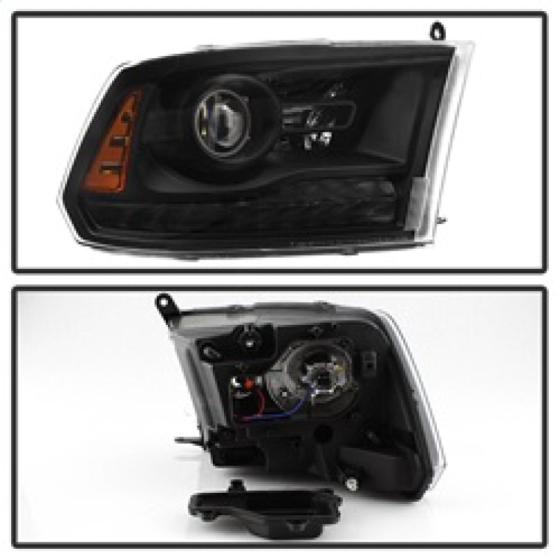 xTune 9040238 fits Dodge Ram 13-17 ( w/ Factory Projector LED) Projector Headli