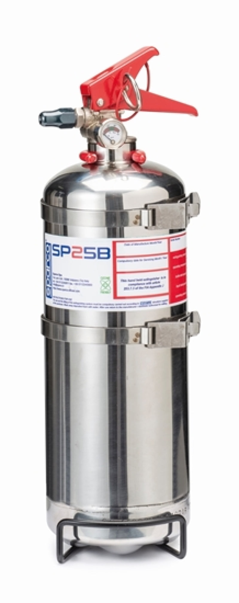 SPARCO 014773BXLN2 2 Liter Handheld Steel NOVEC Extinguisher