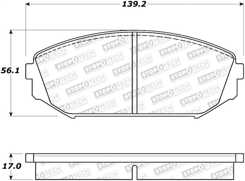 Stoptech 308.0793 Street Brake Pads