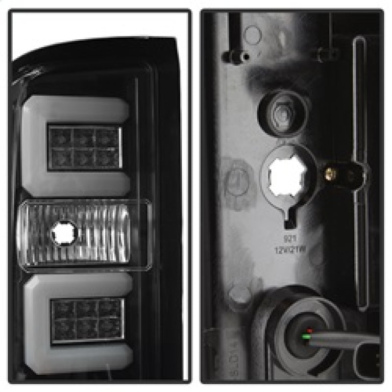 Spyder 5083722 fits Chevy 16-20 Silverado 2017 Light Bar LED Tail Lights - Blac