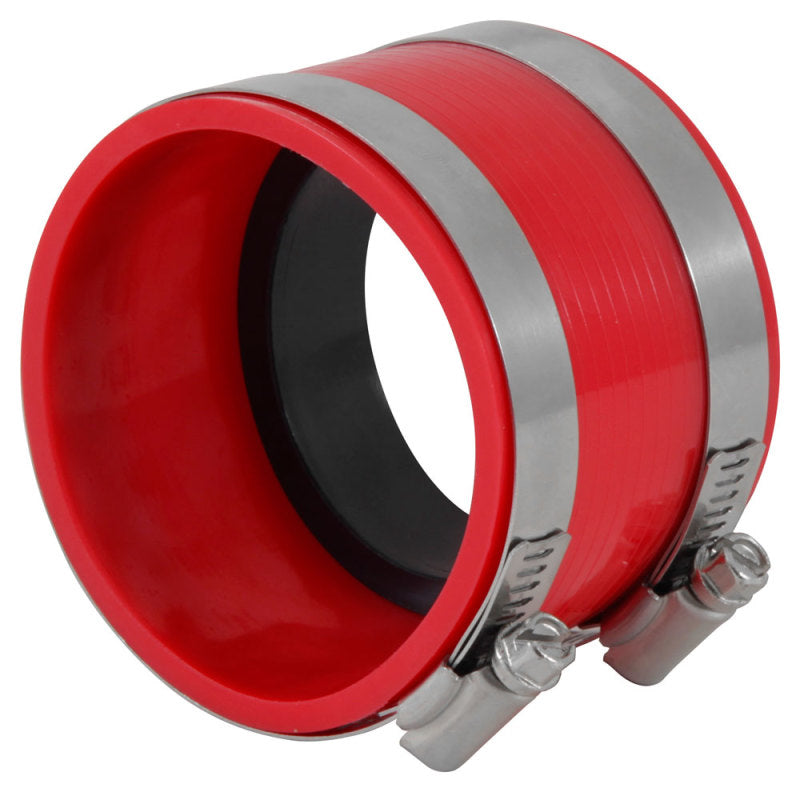 Spectre 8772 Coupler 3in. (PVC) w/Insert - Red