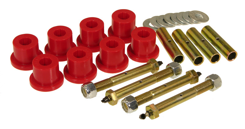 Prothane 1-1017 fits Jeep 87-96 YJ Front & Rear Main Spring Eye Bushings - Red