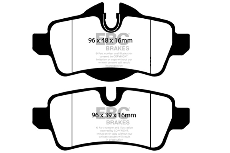 EBC DP21931 fits Mini 07-14 Hardtop 1.6 Greenstuff Rear Brake Pads