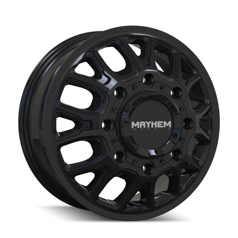 Mayhem 8107D-7677BF Cogent Dually 8107D 17x6.5 8x200 BP 125mm Offset 142mm Bore Gloss Black