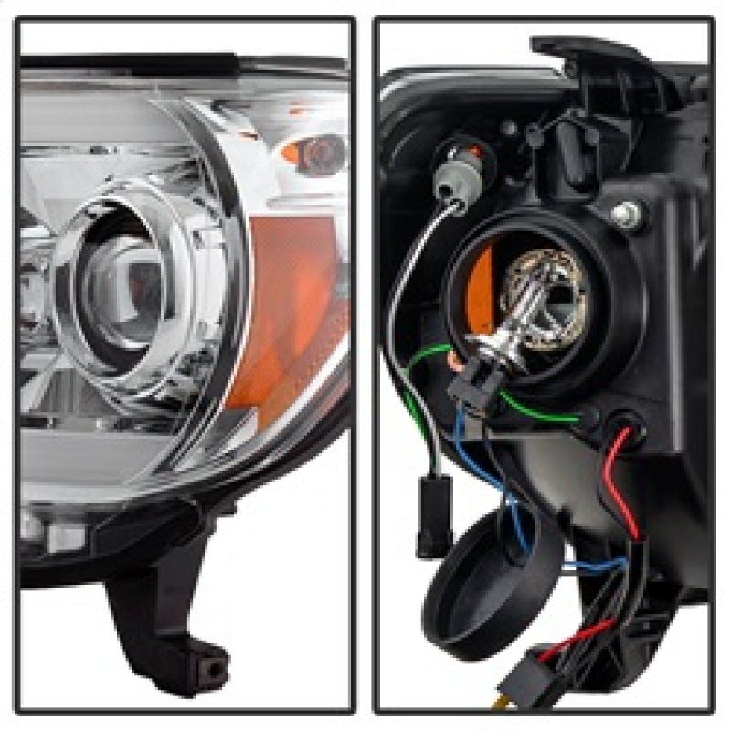 Spyder 5081704 fits Toyota 12-16 Tacoma Projector Headlights Light Bar DRL Chro