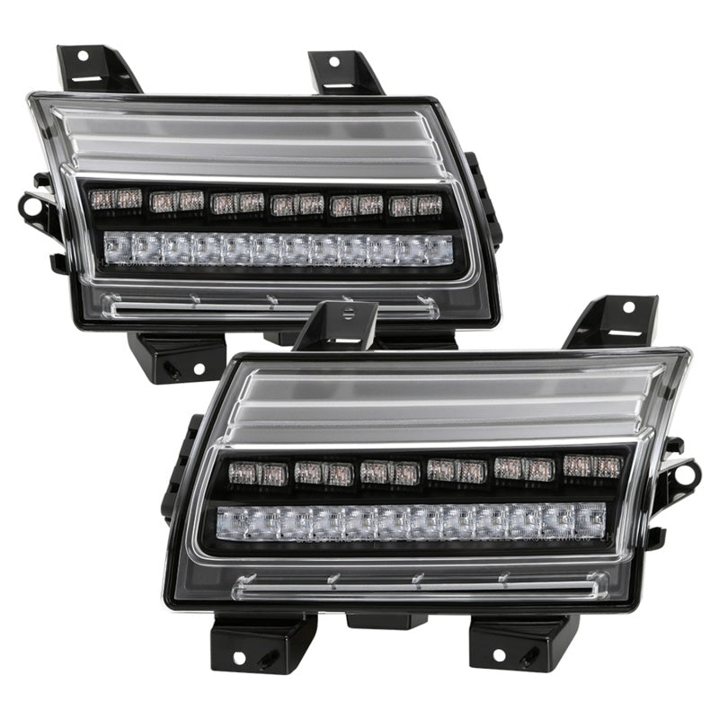 Spyder 5086785 fits Jeep 18-20 Wrangler 2019 (Halogen Model Only) LED Front Bum