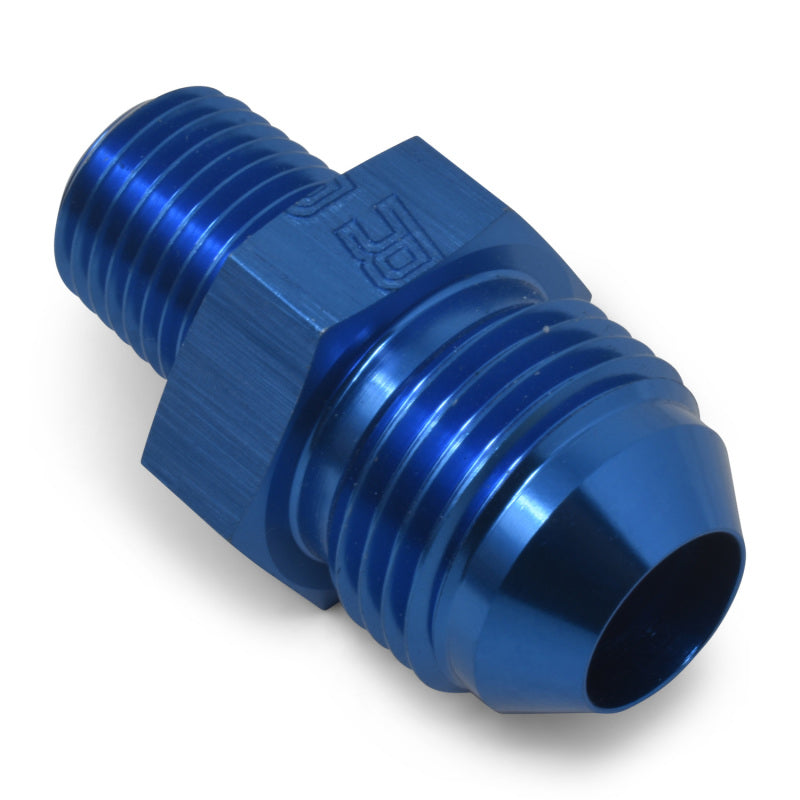 Russell 660488 Performance -8 AN to 3/8in NPT Straight Flare to Pipe (Blue) (25 pcs.)