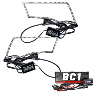 ORACLE Lighting 2250-335 Oracle fits Dodge Ram Sport 09-18 LED Headlight Halo Kit - ColorSHIFT w/ BC1 Controller