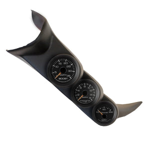 AutoMeter 7086 Autometer 01-06 fits Chevy Duramax Black Triple A-Pillar Gauge Kit