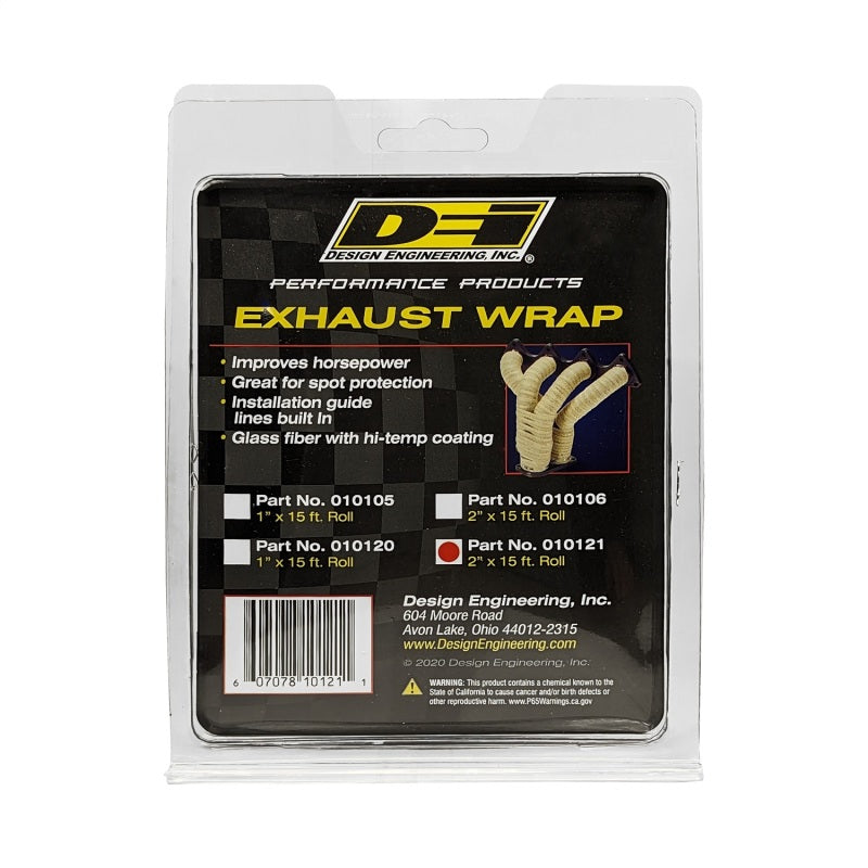 DEI  10121 Exhaust Wrap 2in x 15ft - Black