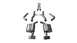 CORSA Performance 14994 Corsa 2015-2023 fits Dodge Challenger SRT / Scat Pack / R/T 6.4L Polished Xtreme Cat-Back Exhaust
